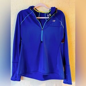 New Balance Half-Zip pullover, royal blue, size X Large